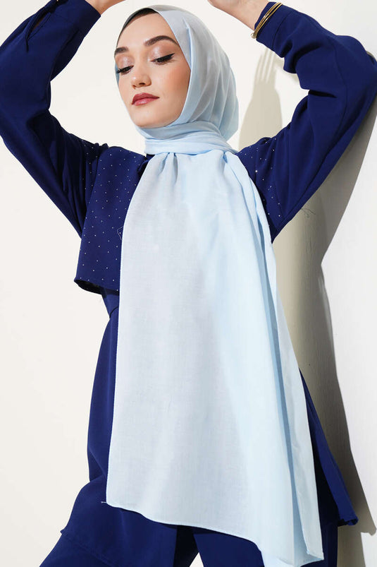 Châle naturel Rami bleu bébé -178