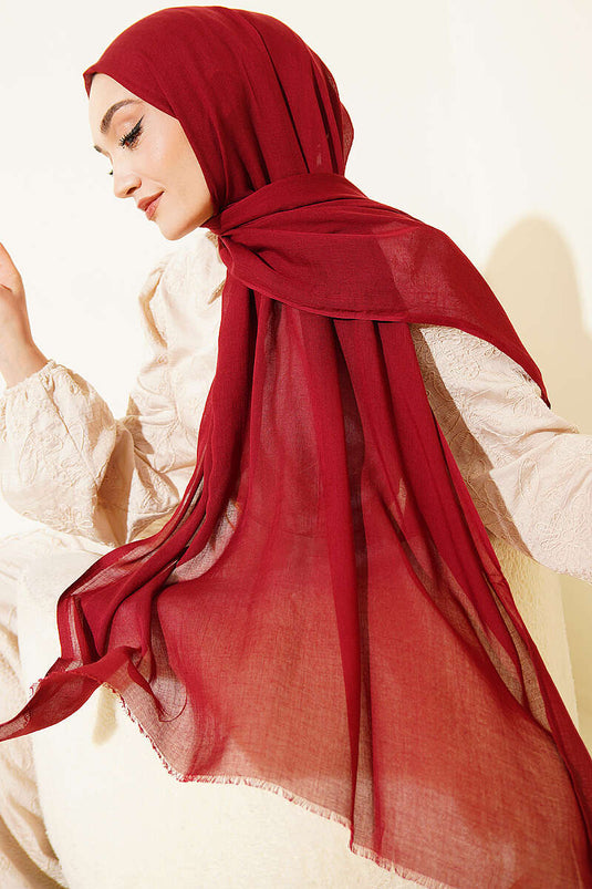 Rami Tencel Schal Bordeaux