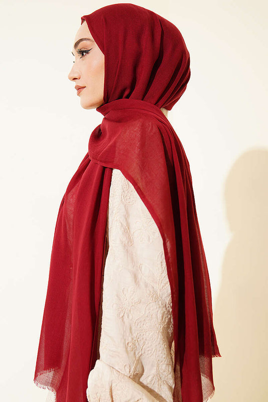 Rami Tencel Schal Bordeaux