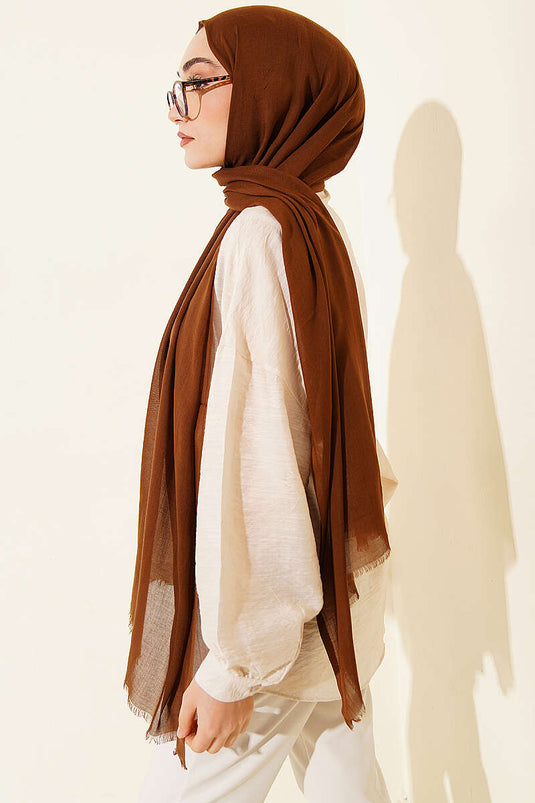 Rami Tencel Scarf Brown