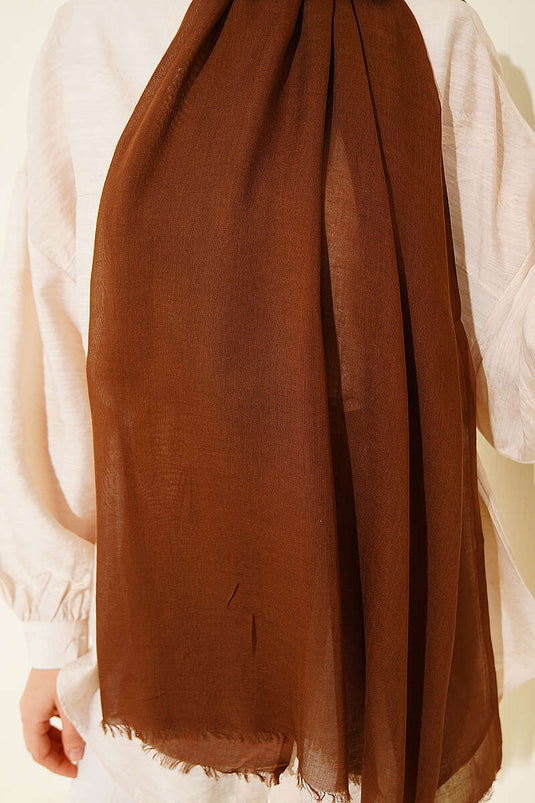 Rami Tencel Scarf Brown