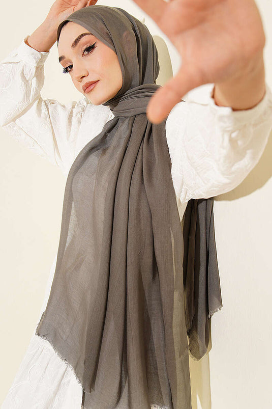 Rami Tencel hijab gris ardoise