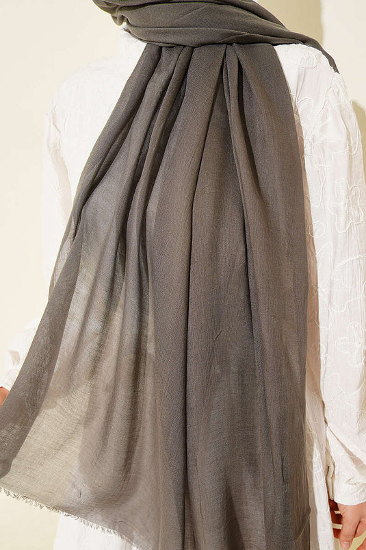 Rami Tencel hijab gris ardoise