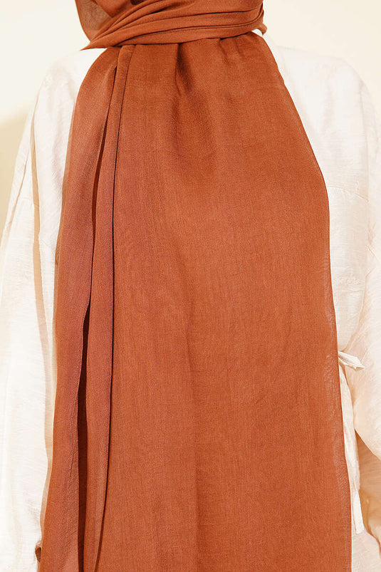 Rami Tencel Scarf Brick Red