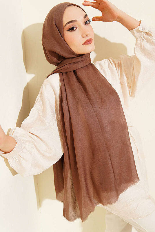 Rami Tencel Scarf Soft Coffee