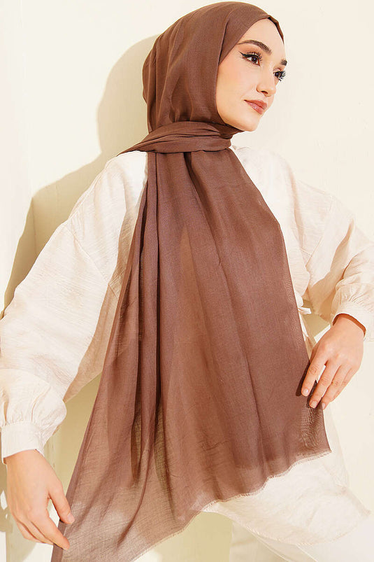 Rami Tencel Scarf Soft Coffee
