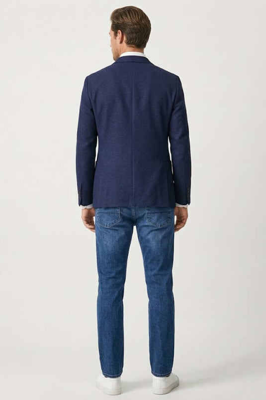Regular Fit Herrenjeans mit Lycra und Taschen, Blau
