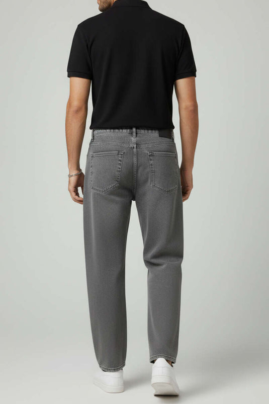 Relax Fit Erkek Pantolon Gri