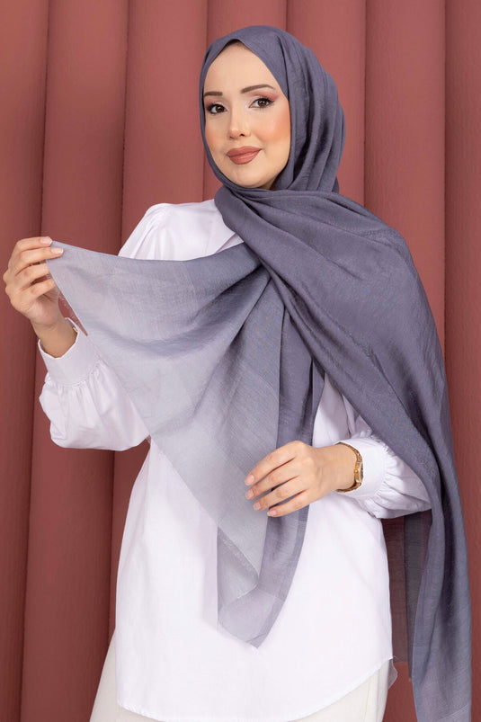 سلسلة الشالات العصرية المتدرجة اللون إنديجو
