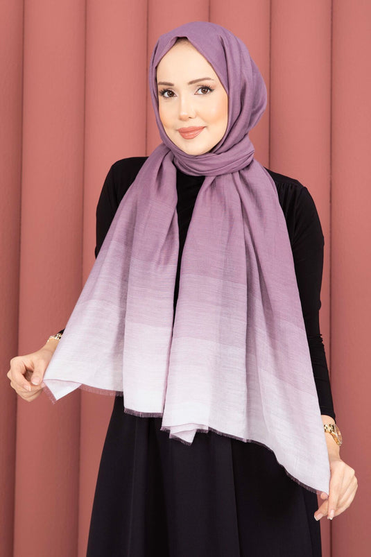 Série Moderne d'Écharpes Dégradées Couleur Lilas