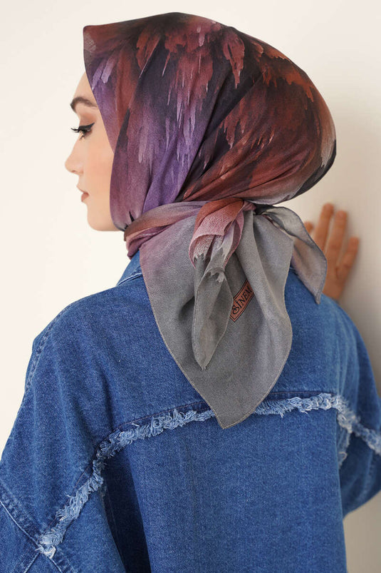 Color Explosion Scarf Gray