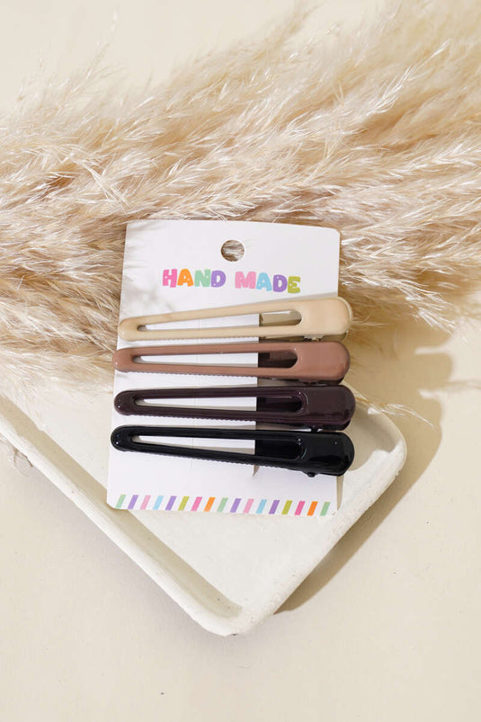 Assortiment de 4 boucles à fléchettes colorées