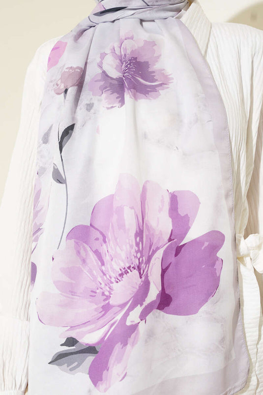 Retro Floral Patterned Shawl Stone