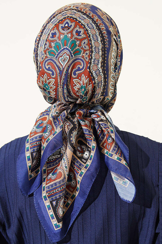 Retro-Design Eleganz Schal Saks