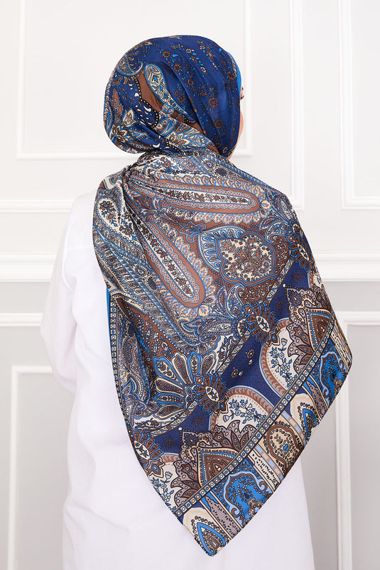 Retro Patterned Hijab Scarf -8