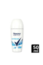 Rexona Cotton Dry Déodorant Roll-on Femme Protection Supérieure 72 Heures 50 ml