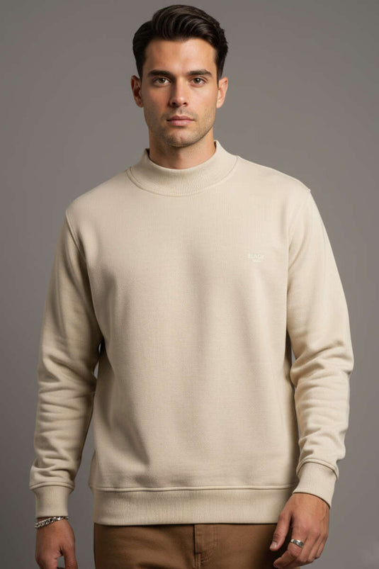 سويت شيرت رجالي بيج اللون من ثيسالونيكي، مضلع