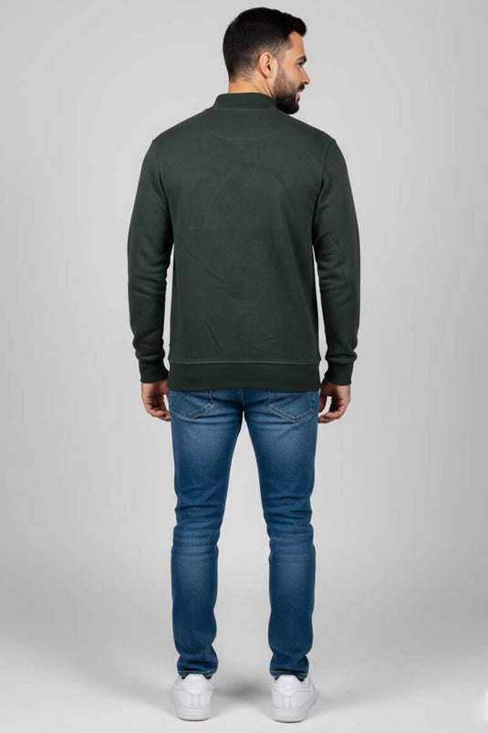 سويت شيرت رجالي من ثيسالونيكي، بني داكن، مضلع