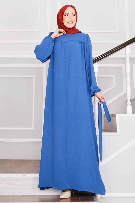 Aerobin Modest Dress with Robe Indigo