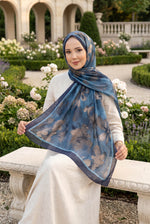 Collection De Châles Fleuri Rose Marine