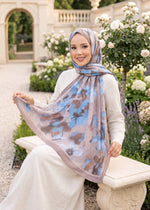 Série De Foulards Fleuris Roses En Vison