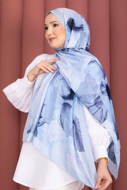 Série de foulards Rose Desen bleu bébé