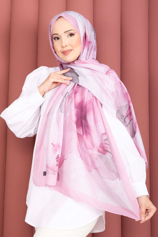 Série de foulards Rose Desen rose