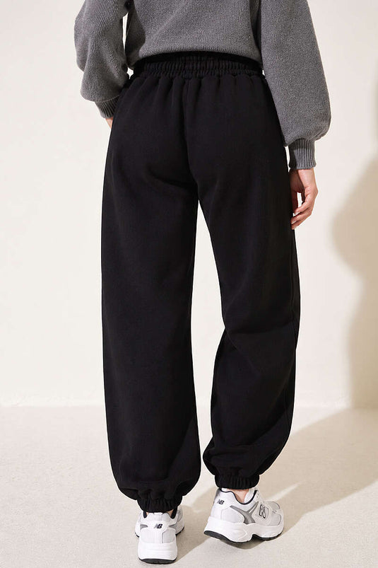 Pantalon Jogger À Trois Couches Noir Avec Motif S