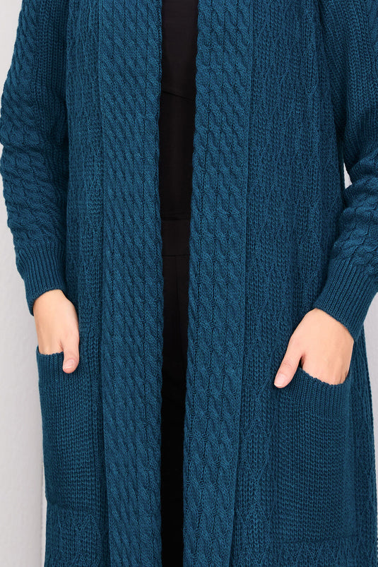 Châle tricoté pour cheveux, col, hijab, tricot, cardigan, pétrole