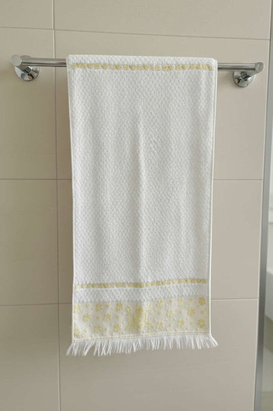 Fringed 3-Piece Hand and Face Towel Assorted 1