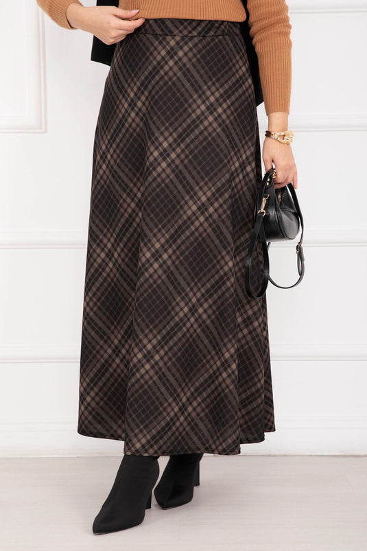 تنورة غوص بنقشة صحراوية سوداء-جملية