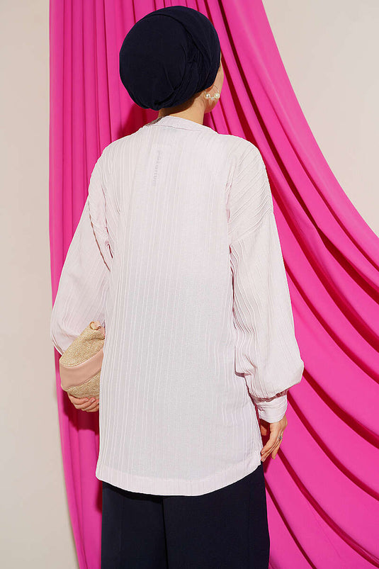 Camicia Rosa Con Tasca Finta