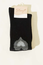 Chaussette courte femme avec détails à barbe noire