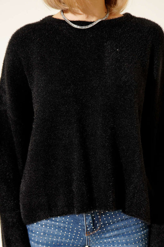 Sakallı Basic Kazak Siyah