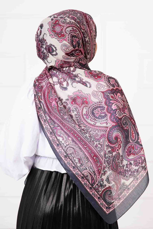 Patterned Cotton Scarf -22