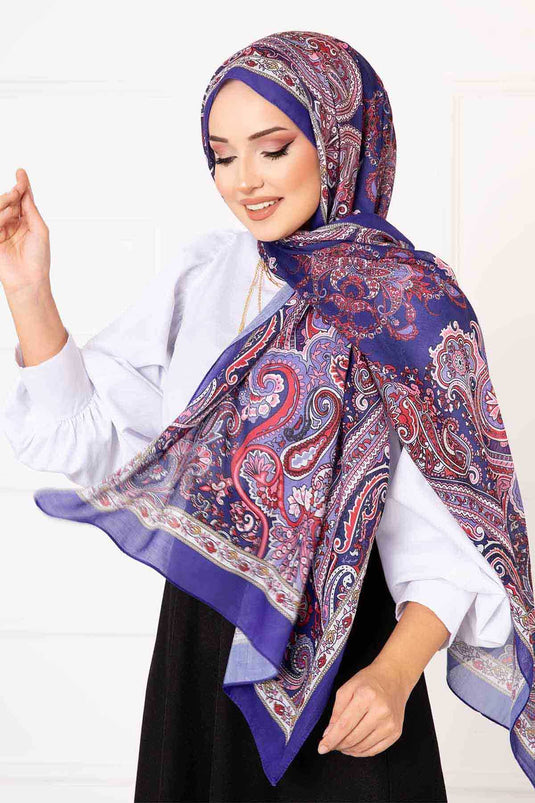 Shawl Patterned Cotton Shawl -3