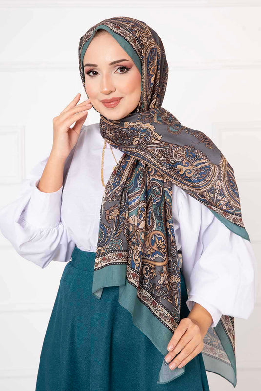 Shawl Patterned Cotton Shawl -6