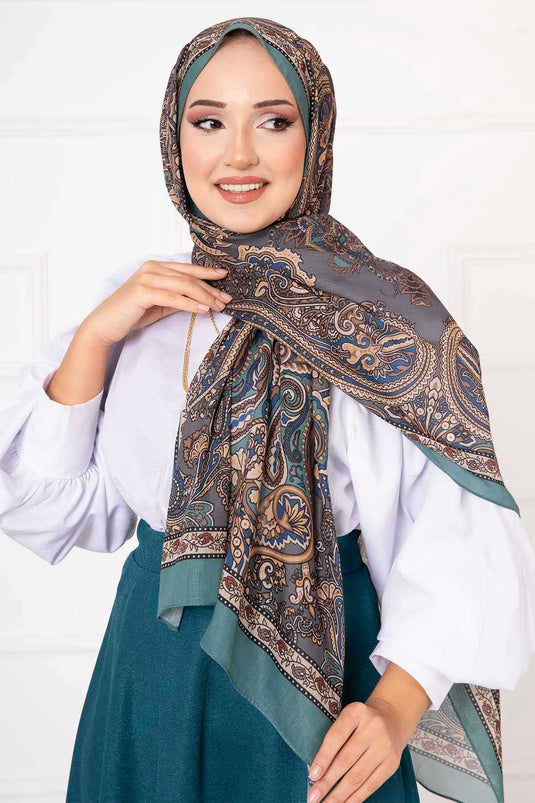 Shawl Patterned Cotton Shawl -6