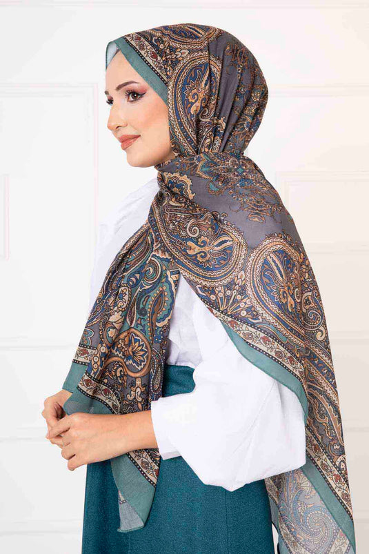 Shawl Patterned Cotton Shawl -6