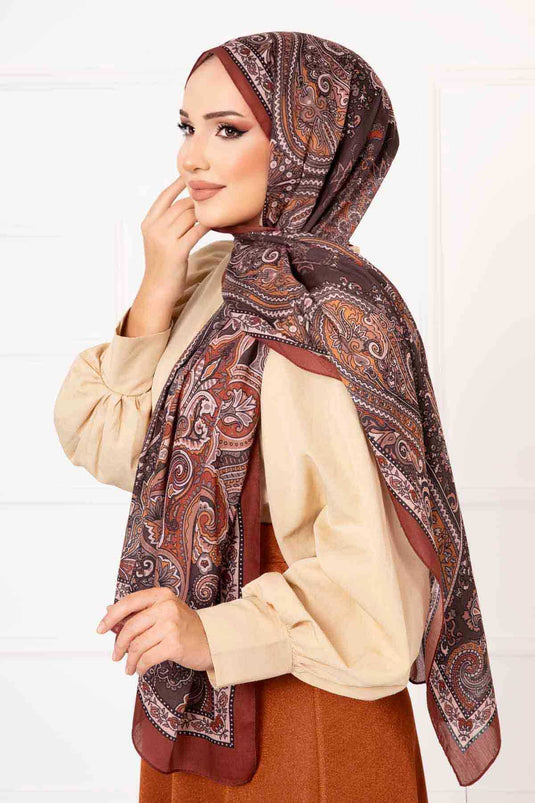 Shawl Patterned Cotton Shawl -7