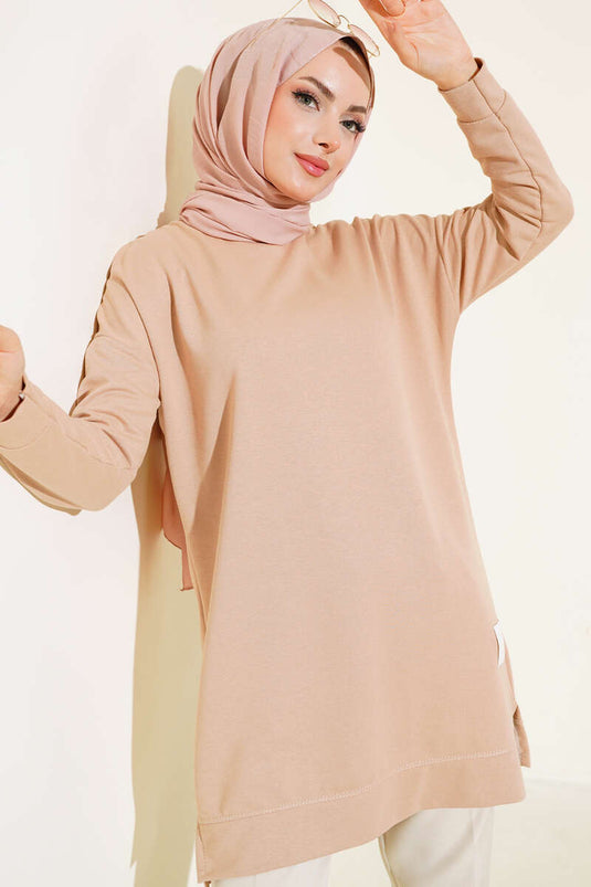 Salaş Armalı Tunik Bej