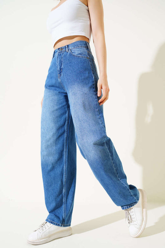 Casual Baggy Jeans Blue