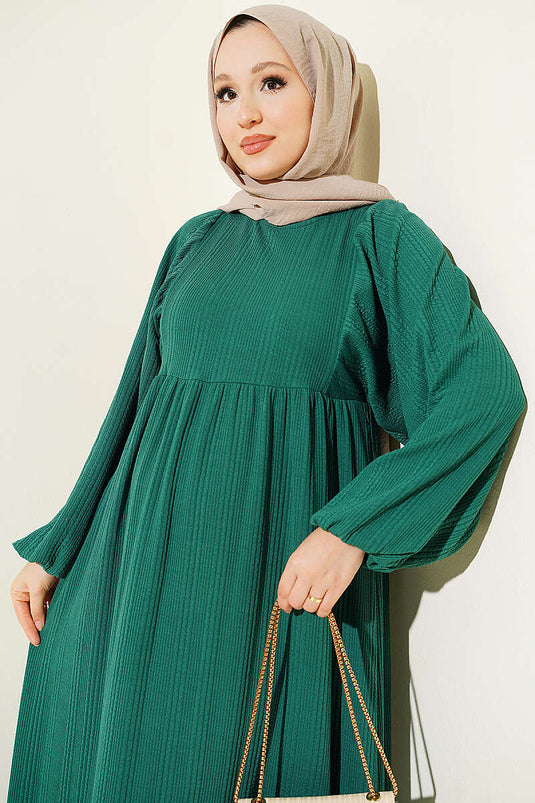Robe En Tricot Ample Verte