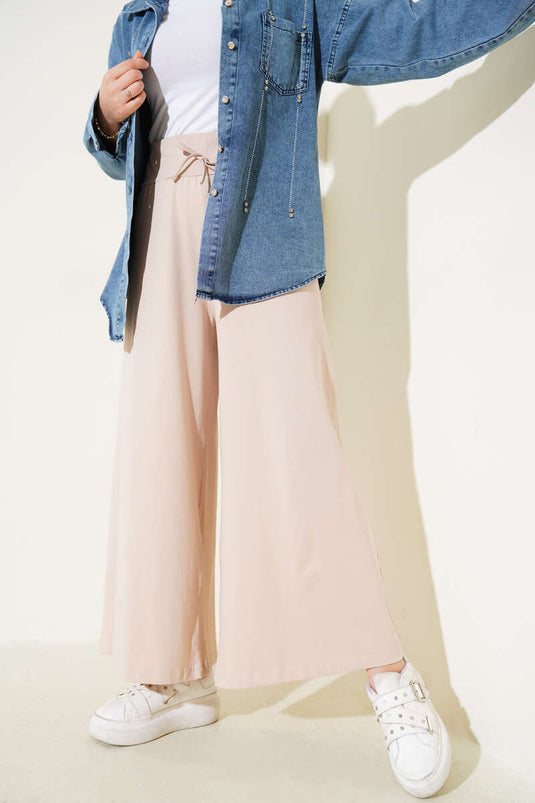 Salaş Penye Pantolon Bej