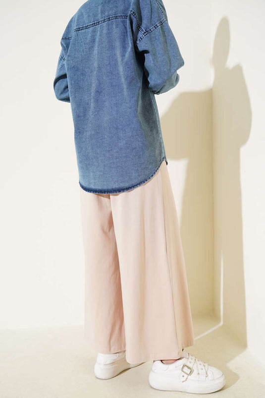 Salaş Penye Pantolon Bej