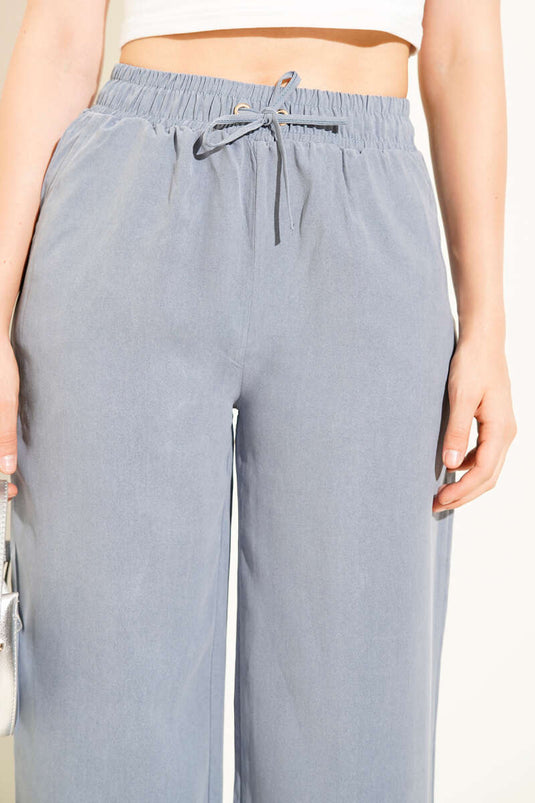 Pantalon ample en Tencel, gris ardoise