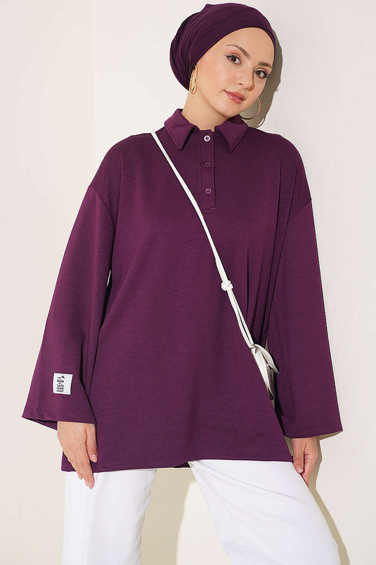 Loose Mor Loysha Tunic With Slit Detail