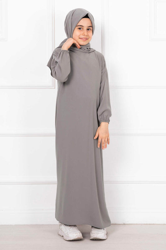 Hijab Châle Robe de Prière pour Enfants Pierre