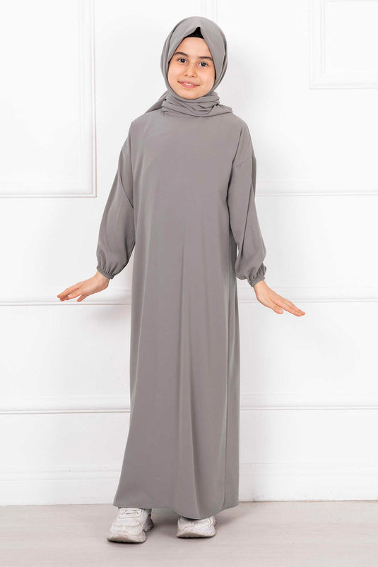 Hijab Châle Robe de Prière pour Enfants Pierre