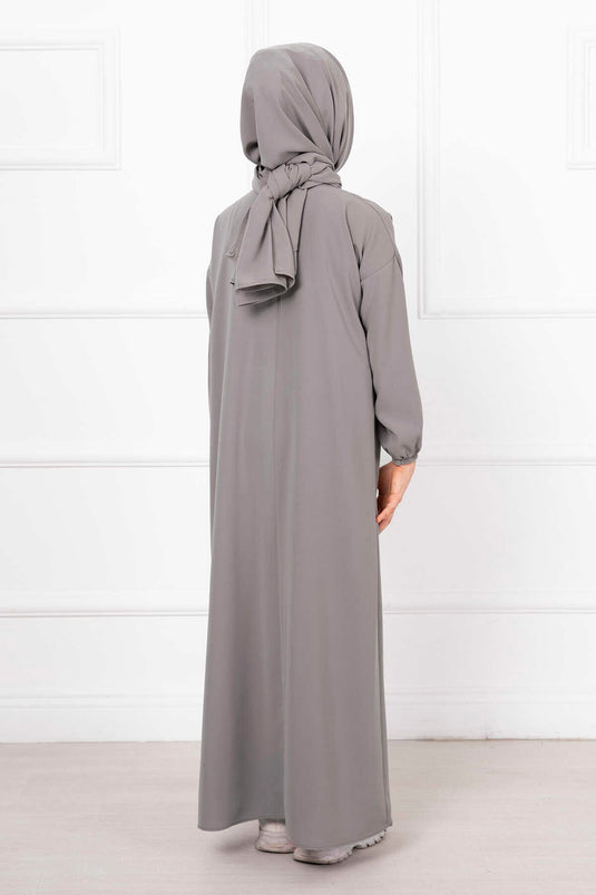 Hijab Châle Robe de Prière pour Enfants Pierre